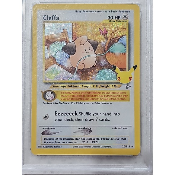 PSA10 Pi 25th Promo English Version Cleffa Excellent Condition Pokemon Card - Picture 4 of 4